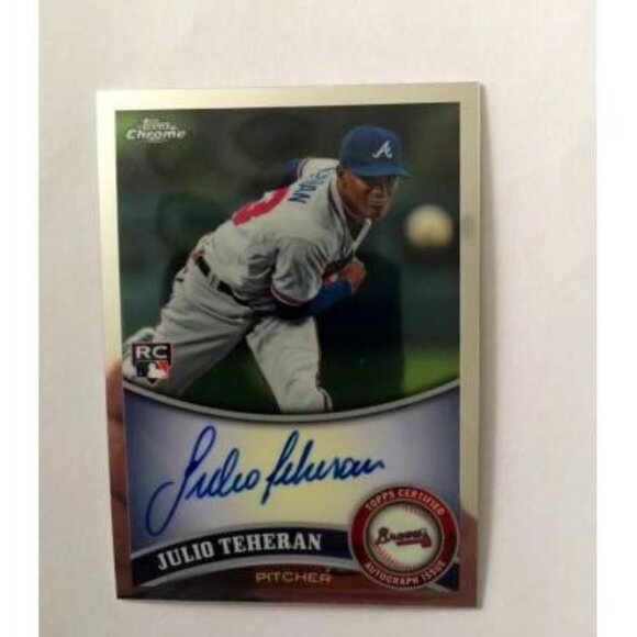 Julio Teheran 2011 Topps Chrome Auto Brave #197 (048) - Picture 1 of 2